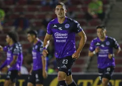 Brian Rubio festejando gol ante FC Juárez en partido de Liga MX