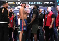 Tyson Fury y Dillian Whyte en ceremonia de pesaje