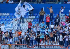 Aficionados de Pachuca durante partido ante Rayados