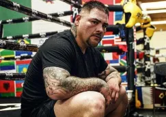 Andy Ruiz en campamento con el Canelo Team