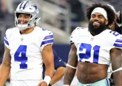 Prescott y Elliott en un juego de los Cowboys