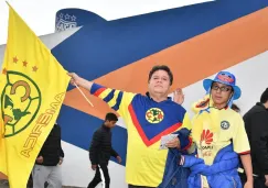 Afición del América se hace presente en el Estadio Hidalgo