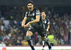 Nicolás Ibañez en festejo de gol