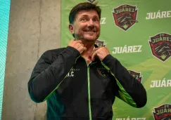 Cristante en su presentación con los Bravos de Juárez