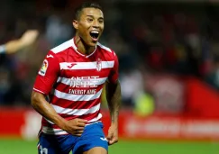 Darwin Machís festejando gol con Granada