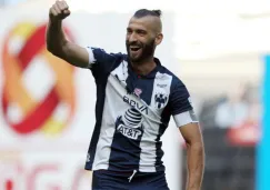 Nico Sánchez celebra con Rayados