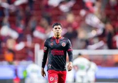 Víctor Guzmán en un partido de Xolos