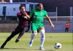 Matheus Dória durante un partido de pretemporada de Santos