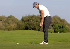 Rafael Nadal en acción durante torneo de golf