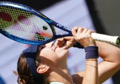 Belinda Bencic en festejo