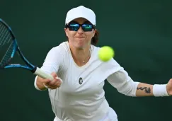 Fernanda Contreras durante su debut en Wimbledon