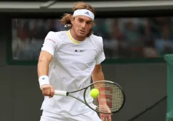 Tsitsipas durante su juego vs Kyrgios