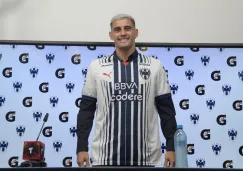 Germán Berterame en su presentación con Monterrey