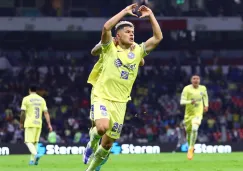 Richard Sánchez celebra el gol del triunfo