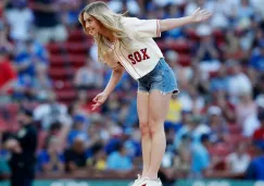 Sydney Sweeney en el partido de los Red Sox