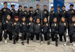 Equipo de taekwondo partiendo a Sofía, Bulgaria