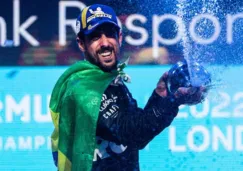 Lucas di Grassi durante su celebración 