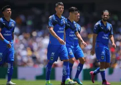 Jugadores de Rayados en el Olímpico Universitario