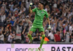 Esteban Andrada durante un partido con Rayados