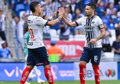 Sebastián Vegas y Celso Ortiz jugando con Rayados