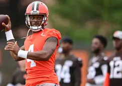 Deshaun Watson en una práctica de los Browns