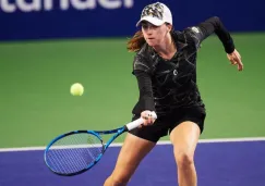 Fernanda Contreras en un juego de la WTA