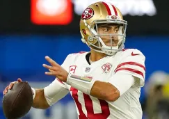 Jimmy Garoppolo durante un partido con 49ers