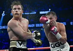 Canelo Álvarez y GGG en su combate de 2018