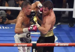 Canelo Álvarez y GGG en su combate de 2018