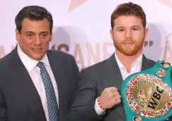 Mauricio Sulaiman y Canelo Álvarez 