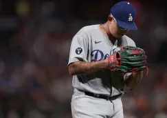 Julio Urías en el juego de los Dodgers