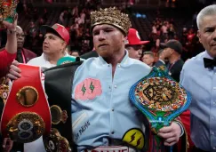 Canelo al término de la pelea