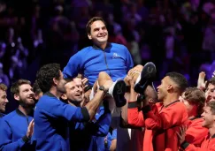 Roger Federer al término de la Laver Cup