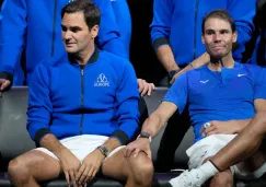 Roger Federer y Rafa Nadal en la Laver Cup 2022