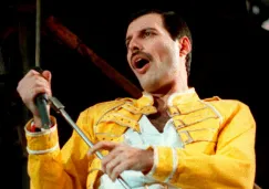 Freddie Mercury en un concierto en Alemania