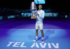 Novak Djokovic en festejo 