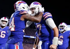 Jugadores de los Bills, en festejo