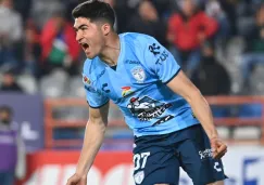 Nico Ibáñez celebra con Pachuca