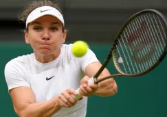 Simona Halep en acción 