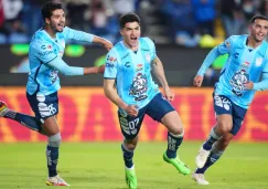 Nico Ibáñez celebra con Pachuca