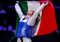 Leslie Soltero tras ganar el Oro