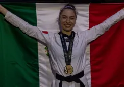 Daniela Souza celebra el Oro para México en taekwondo