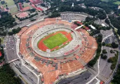 Estadio Olímpico Universitario desde las alturas