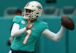 Tagovailoa en un juego de Dolphins