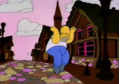 Homero no cabe de felicidad