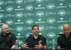 Rodgers durante la conferencia de prensa