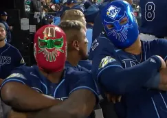 El Randy Arozarena más mexicano celebra cuadrangular de Isaac Paredes al estilo Lucha Libre