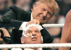 Donald Trump estuvo en el ring durante Wrestlemania