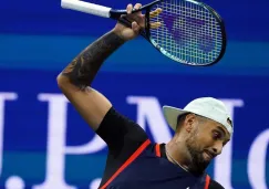 Kyrgios azotando su raqueta en el US Open