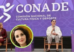 Ana Guevara en un evento de la Conade